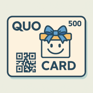 QUOカードのイメージ画像　500円円分
