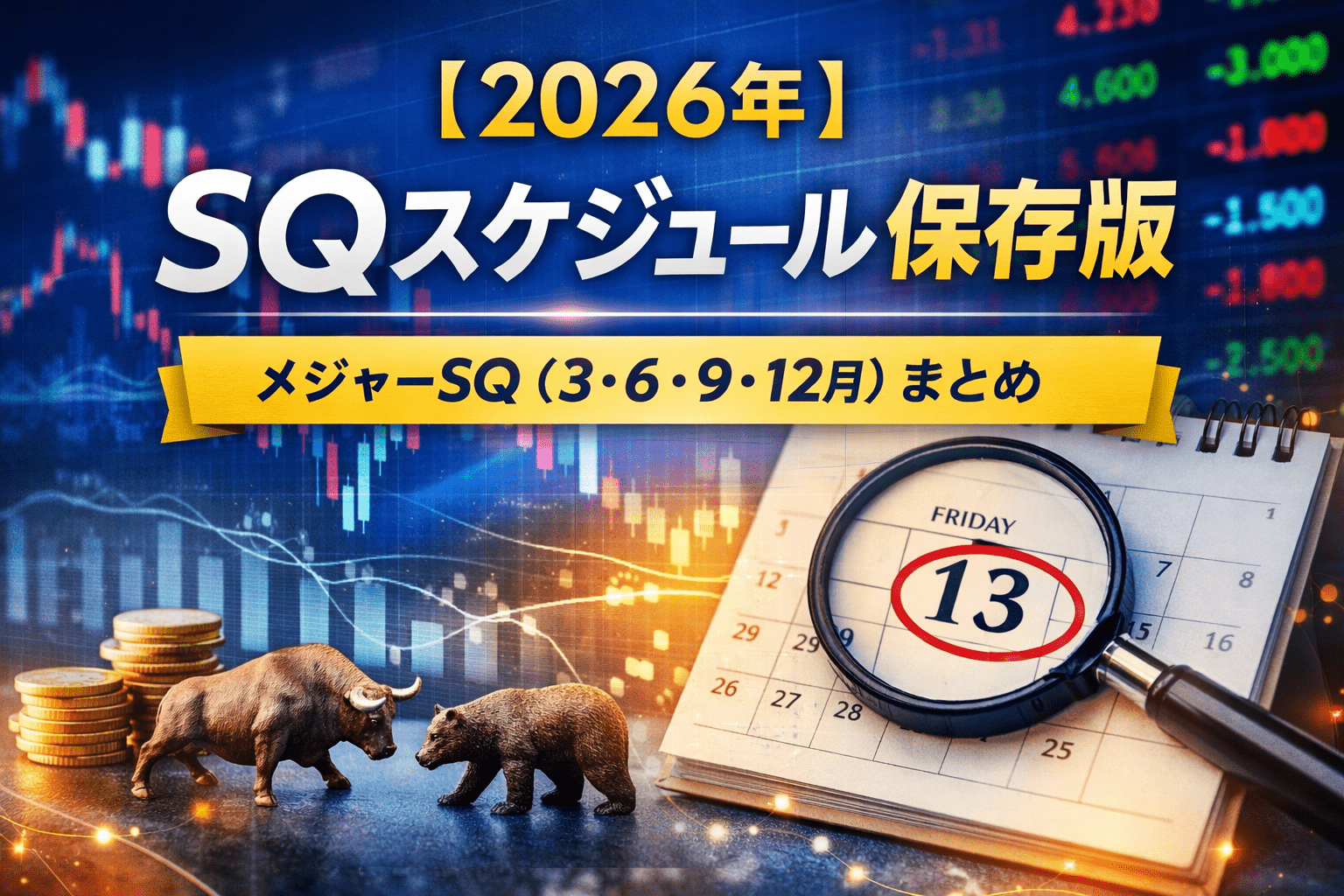 2026年のSQスケジュールとメジャーSQ（3月・6月・9月・12月）を解説したトップ画像
