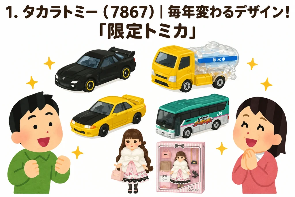 株主限定トミカとリカちゃん優待を楽しむ投資家